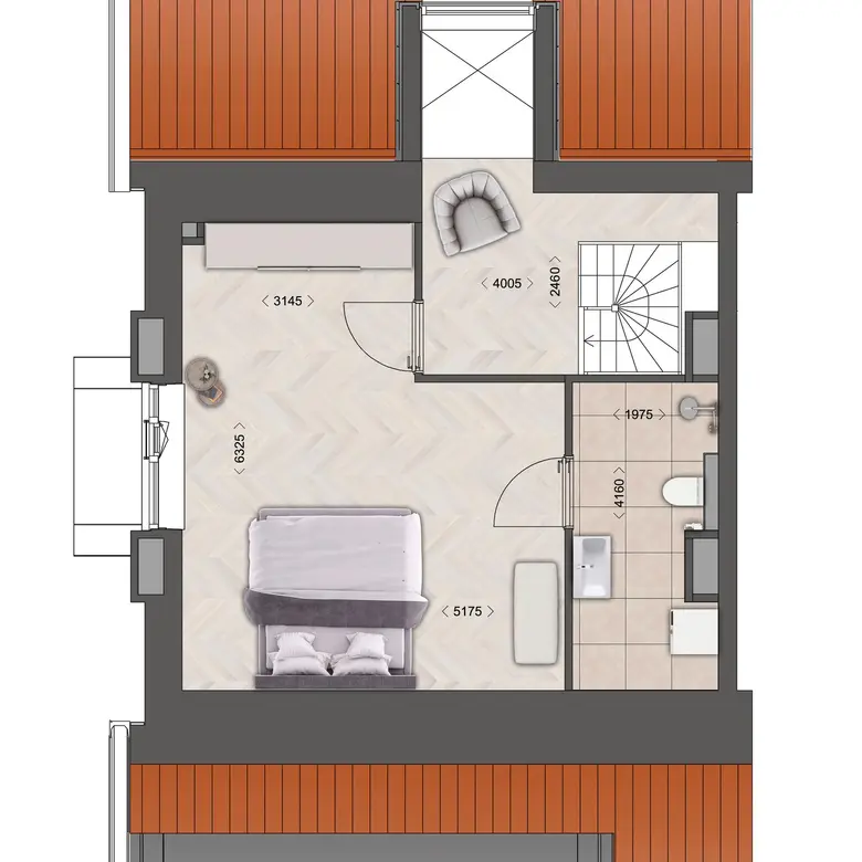 Plattegrond 2 van Baccarastraat 1 506