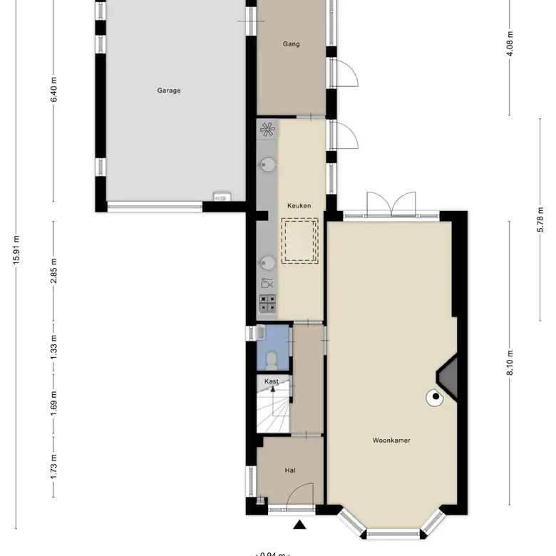 Plattegrond 2 van Tweeboomlaan 105