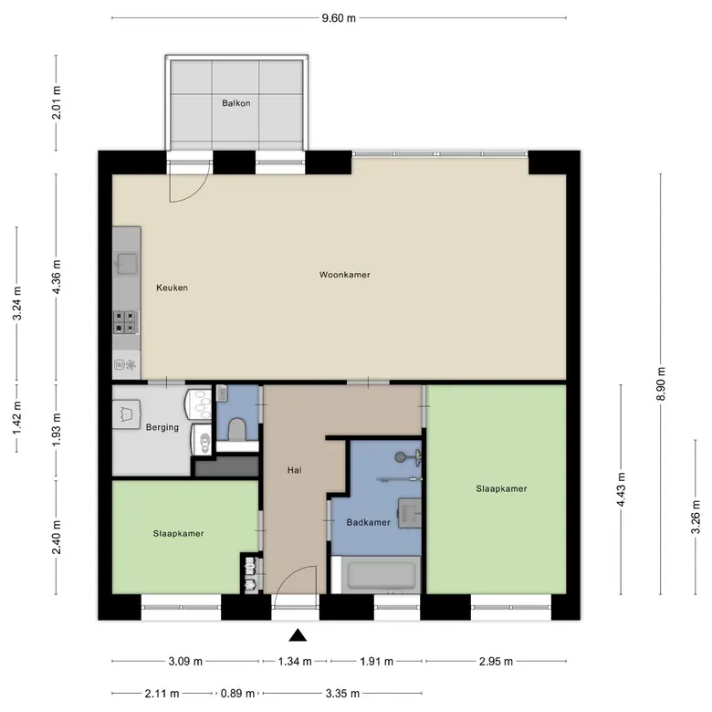 Plattegrond 1 van Heiligeweg 44
