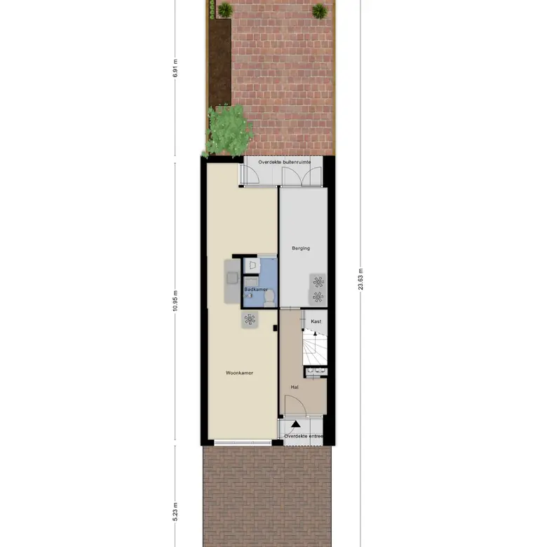 Plattegrond 1 van Melkweg 16