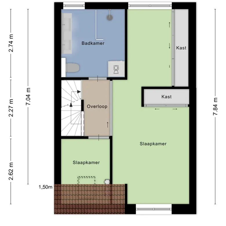 Plattegrond 3 van Wrongelstraat 27