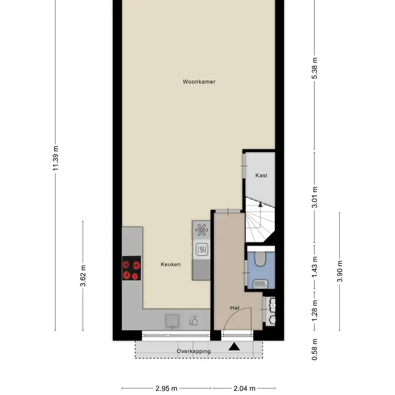 Plattegrond 2 van Bregweitje 9