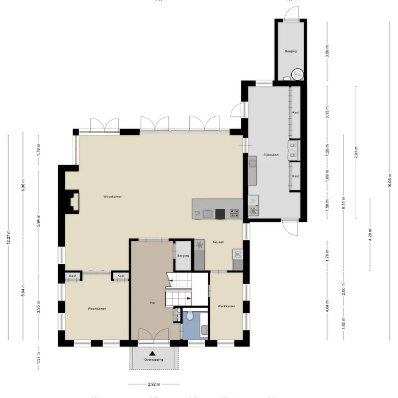 Plattegrond 2 van Vierhuysen 6