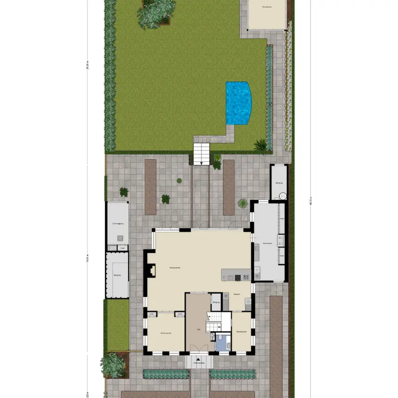 Plattegrond 1 van Vierhuysen 6