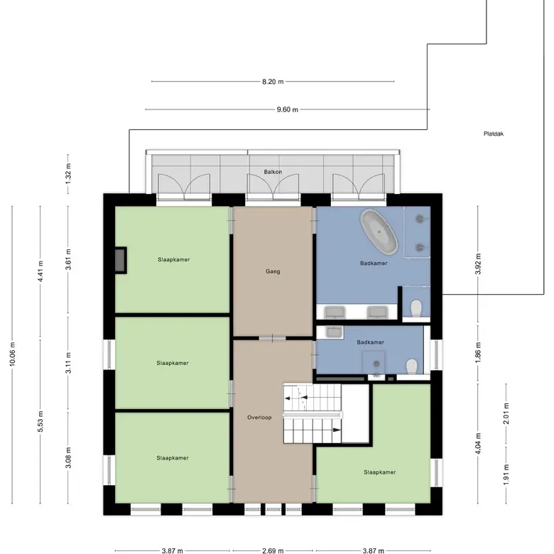 Plattegrond 3 van Vierhuysen 6