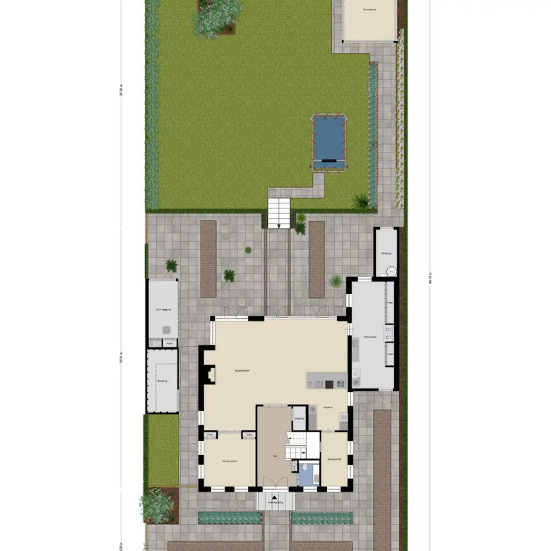 Plattegrond 1 van Vierhuysen 6