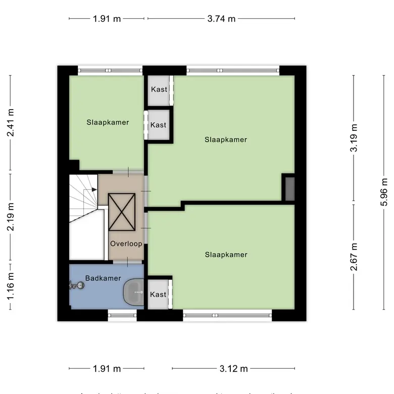 Plattegrond 3 van Raadhuisweg 23
