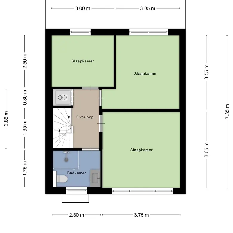 Plattegrond 3 van Spoorlaan 21
