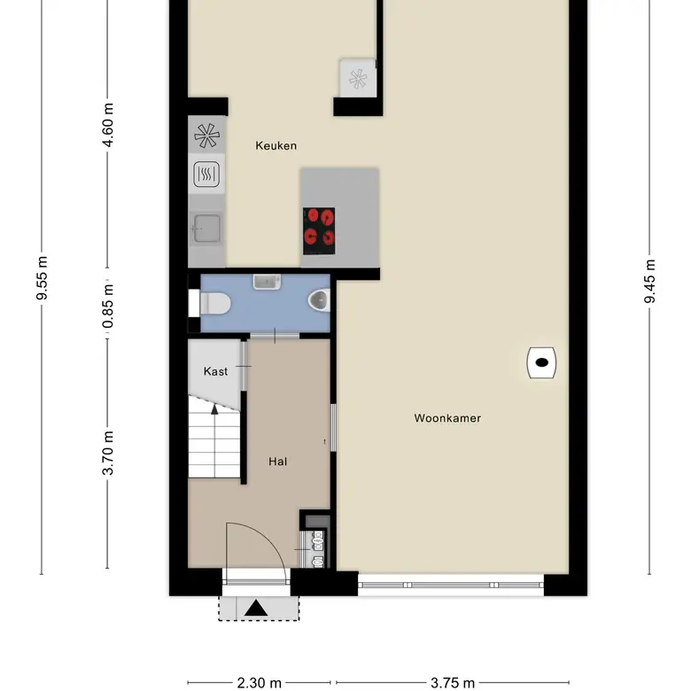 Plattegrond 2 van Spoorlaan 21