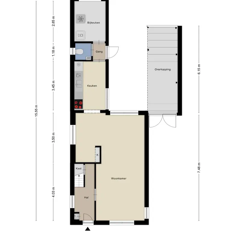 Plattegrond 2 van Kleis 45