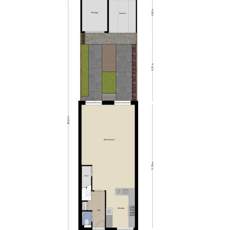Plattegrond 1 van De Melksuiker 95