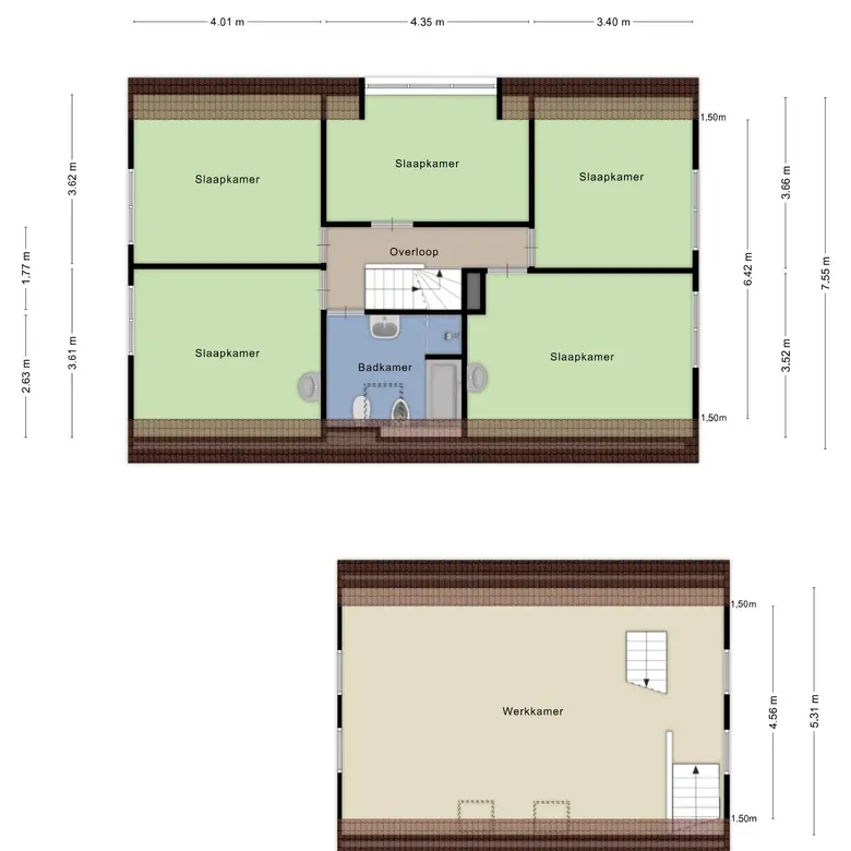 Plattegrond 3 van Klein Dorregeest 7b