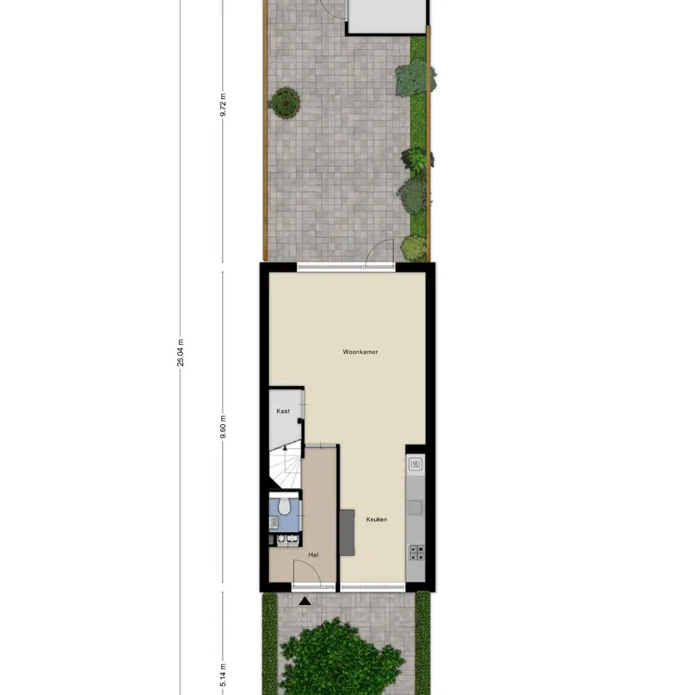 Plattegrond 1 van Kruiskamplaan 46