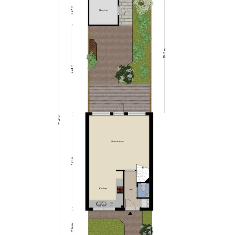 Plattegrond 1 van De Waterdief 77