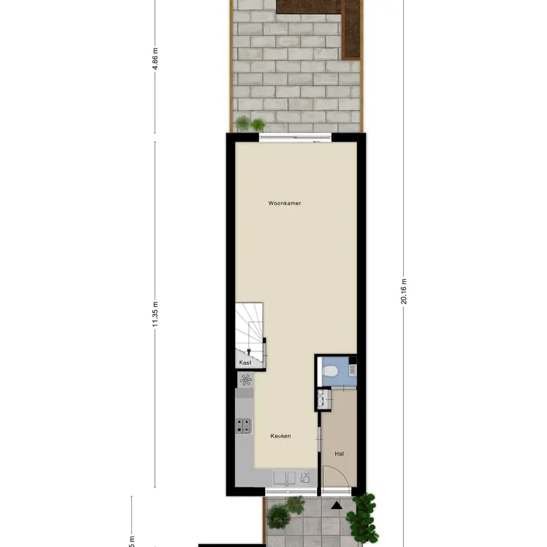 Plattegrond 1 van Dwergvinvisstraat 86