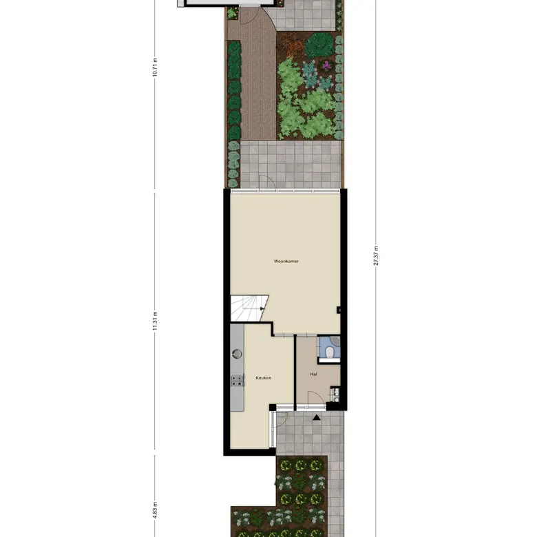 Plattegrond 1 van Kooglaan 19