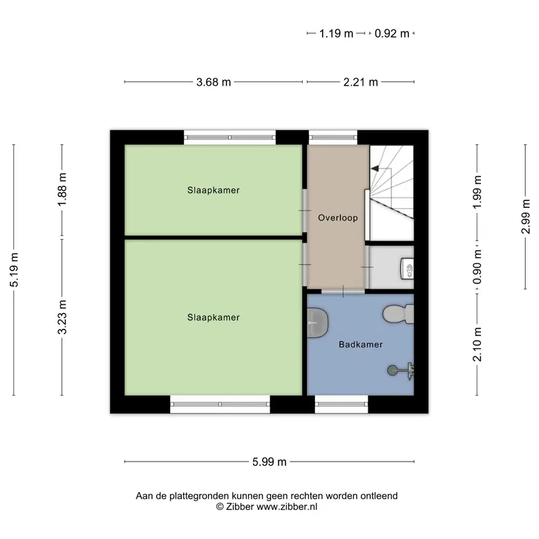 Plattegrond 3 van Dokter Brugmanstraat 118