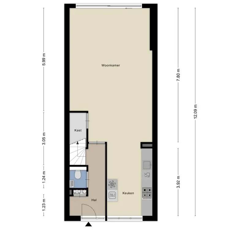 Plattegrond 2 van Kruiskamplaan 54