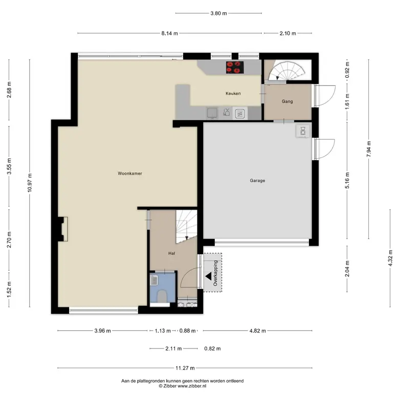 Plattegrond 2 van Kievitsvenstraat 15