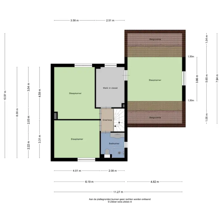 Plattegrond 3 van Kievitsvenstraat 15