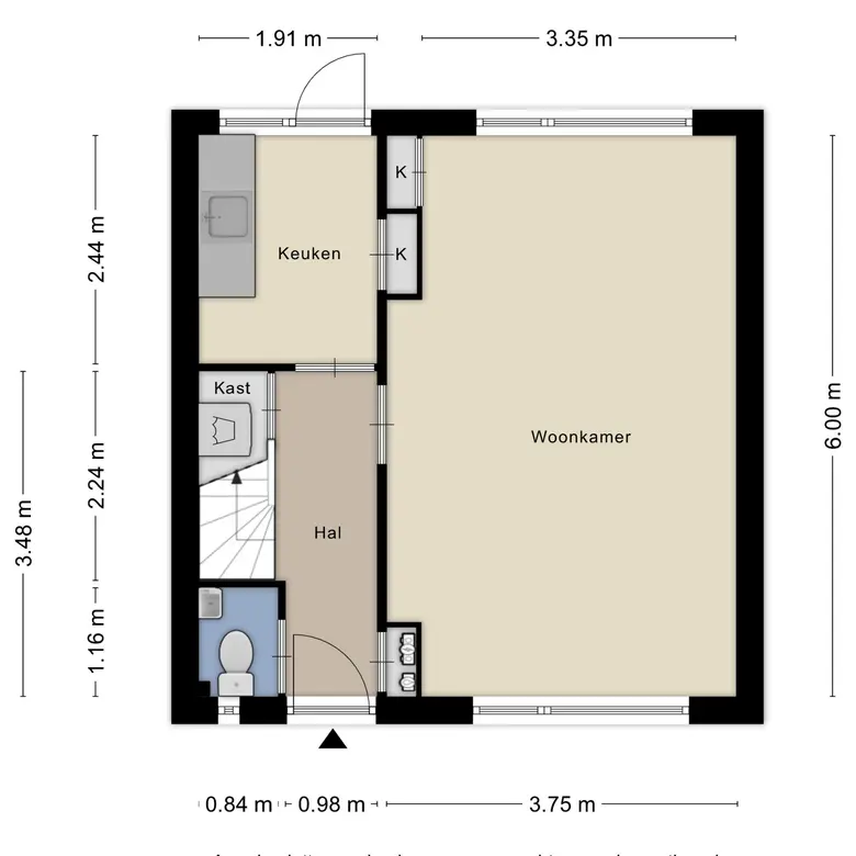 Plattegrond 2 van Lydweg 18