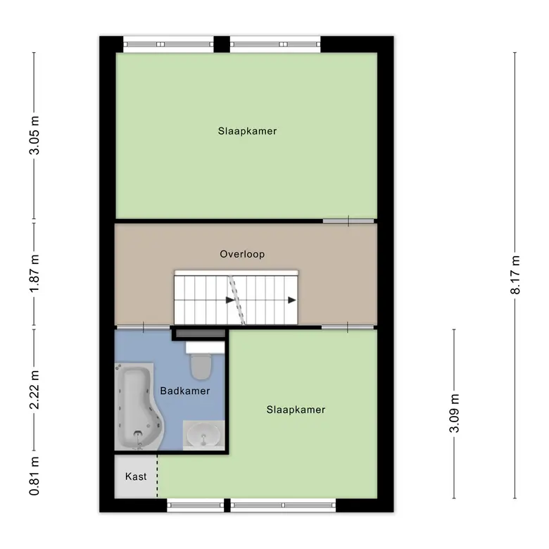 Plattegrond 3 van De Spin 32