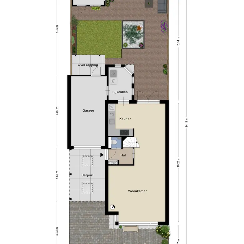 Plattegrond 1 van De Waterdief 46