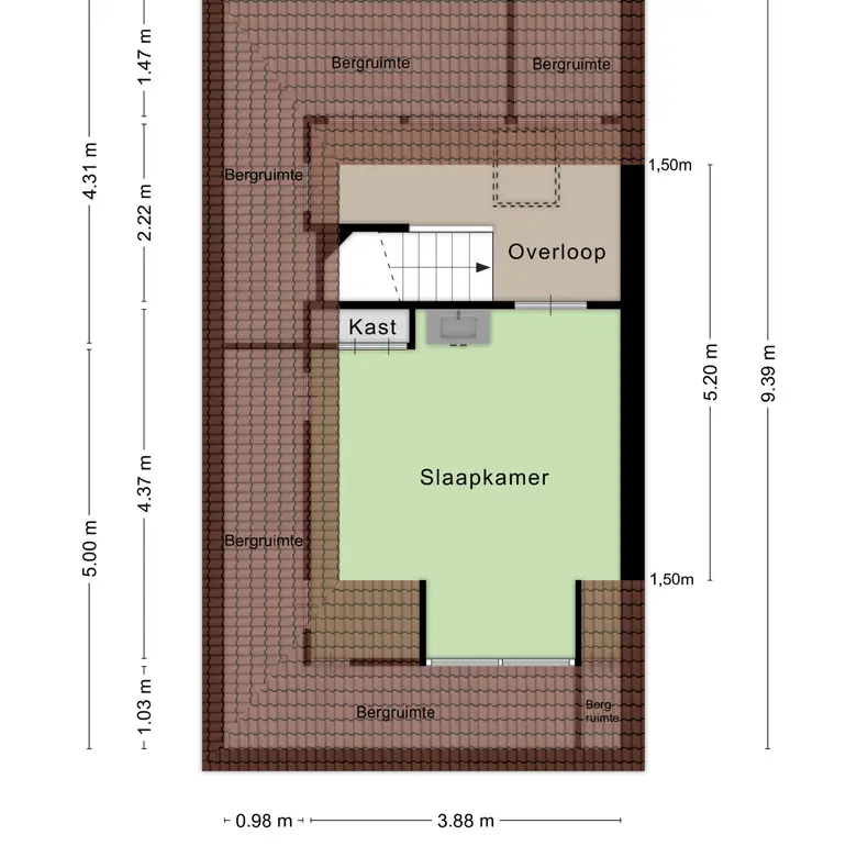 Plattegrond 4 van De Waterdief 46