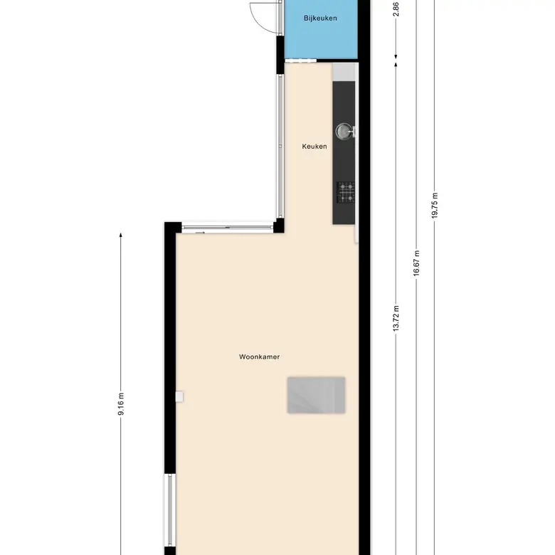 Plattegrond 2 van Koperwiekstraat 24