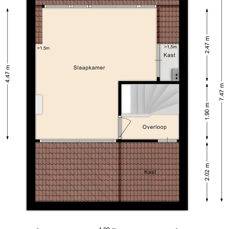 Plattegrond 4 van Koperwiekstraat 24