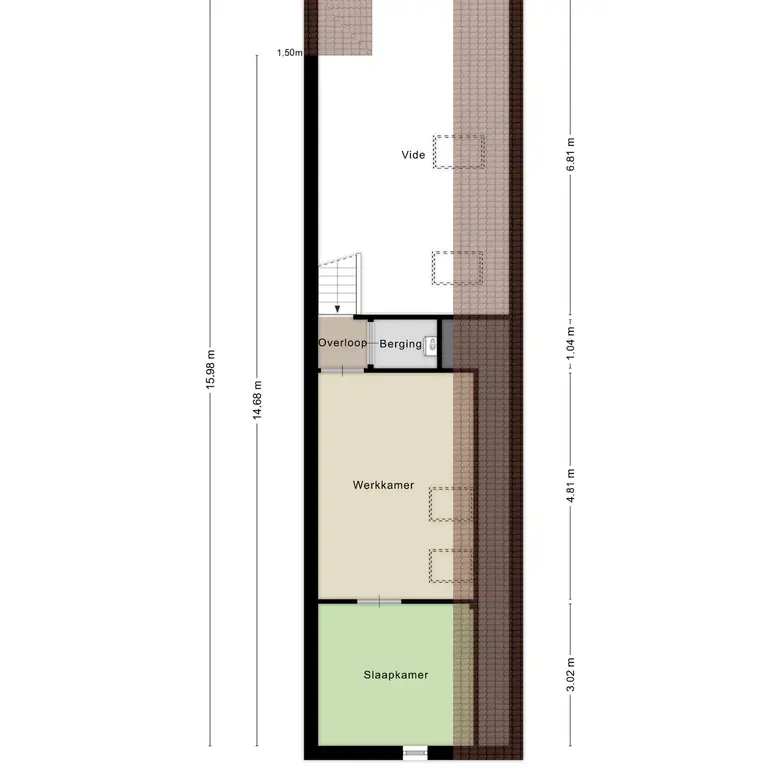 Plattegrond 2 van Middelweg 117b
