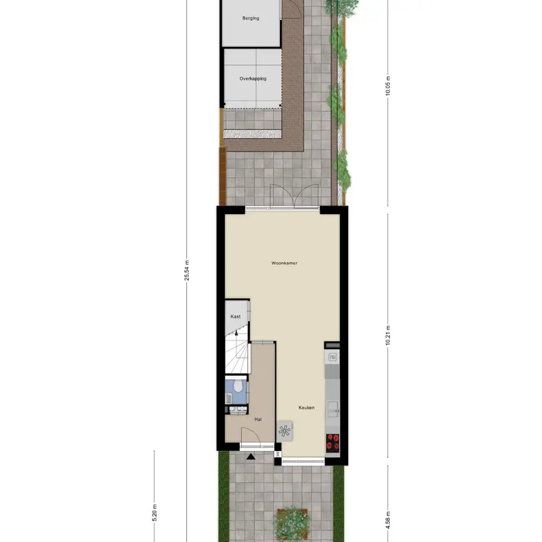 Plattegrond 1 van Kruiskamplaan 96