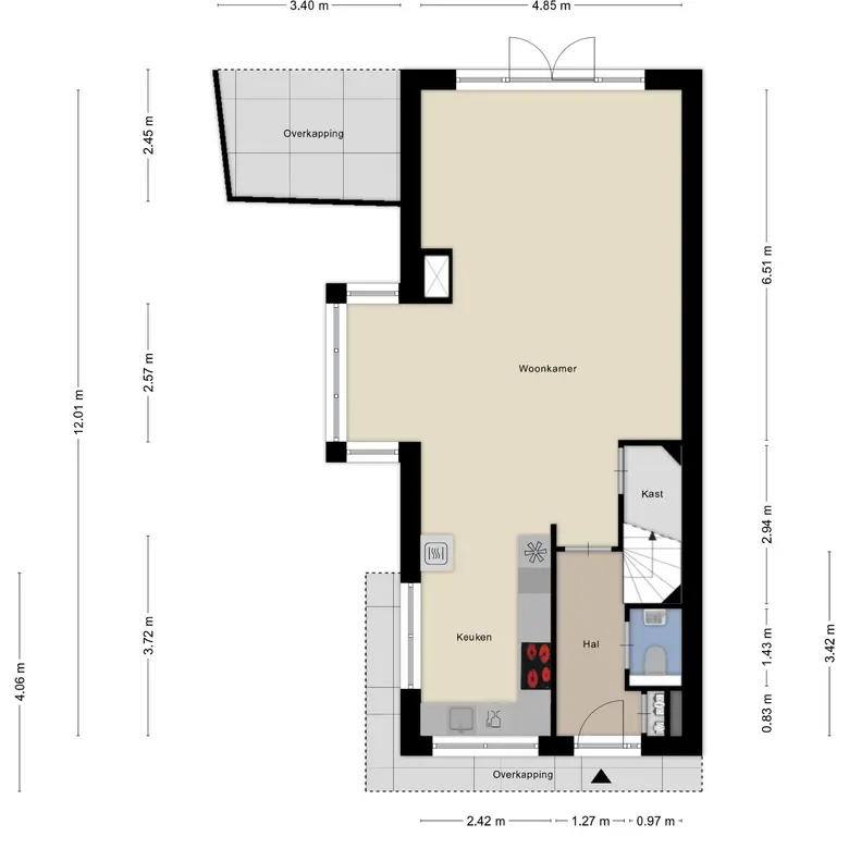 Plattegrond 2 van Benningskamplaan 1