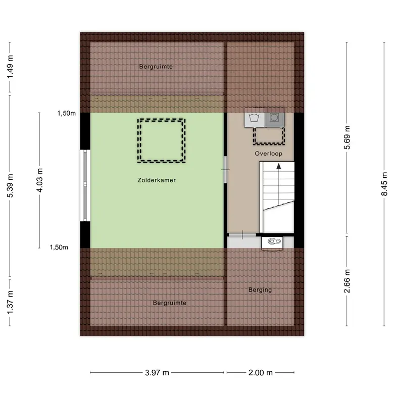 Plattegrond 4 van Burgemeester van Roosmalenstraat 33