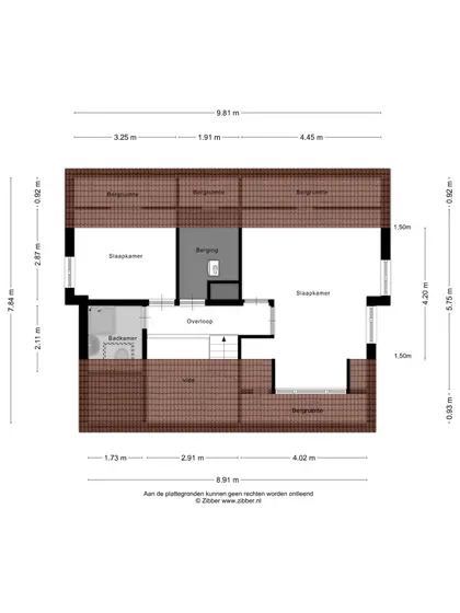 Plattegrond 2 van Rozenlaan 3R