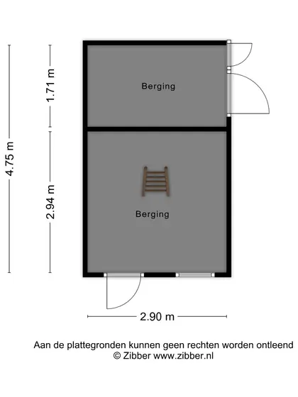 Plattegrond 3 van Rozenlaan 3R