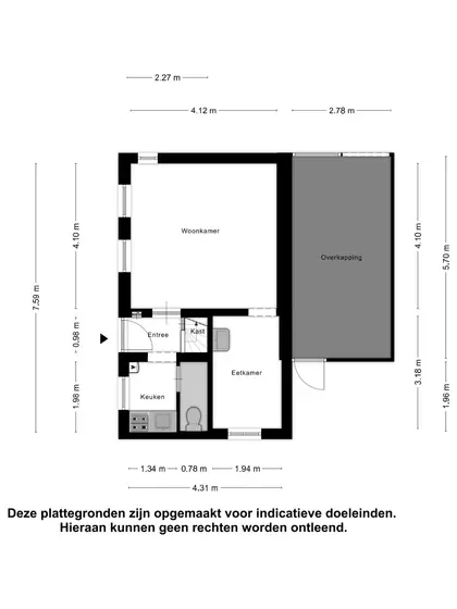 Plattegrond 2 van Oostweg 7