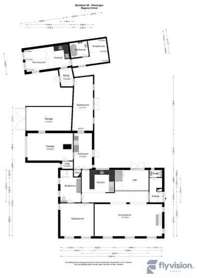 Plattegrond 3 van Bachlaan 46