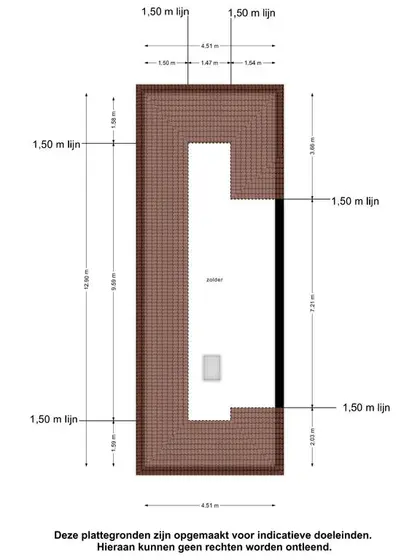 Plattegrond 2 van Charley Tooropstraat 28