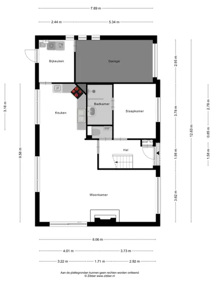 Plattegrond 1 van Parkweg 26
