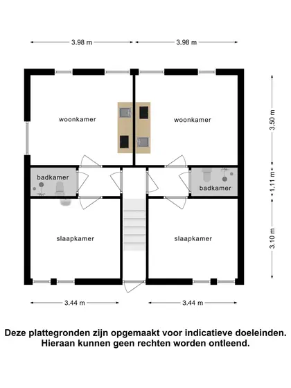 Plattegrond 2 van Westkapelseweg 19D
