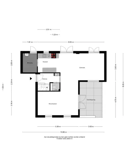 Plattegrond 1 van Eb en Vloed 34