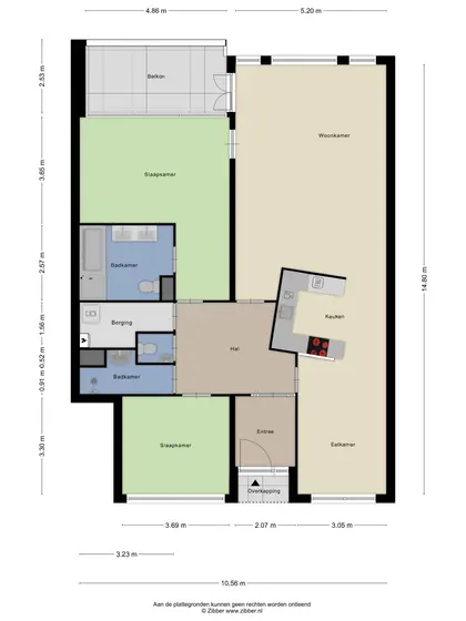 Plattegrond 2 van Veldzigt 9