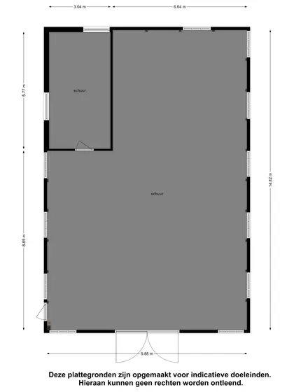 Plattegrond 5 van Middelburgseweg 13