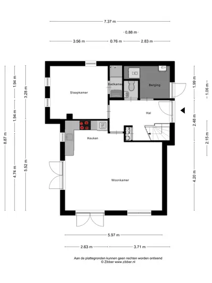 Plattegrond 1 van Eb en Vloed 8