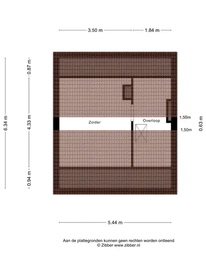 Plattegrond 3 van dr. B. Vaandragerstraat 6