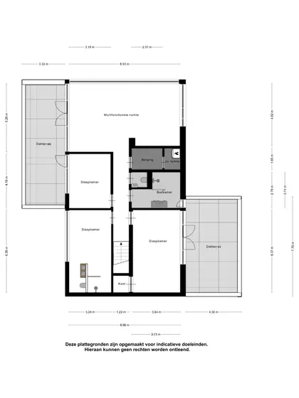 Plattegrond 2 van van der Manderelaan 11