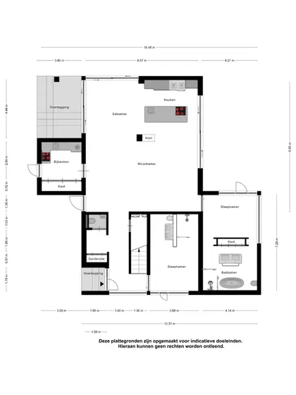Plattegrond 1 van van der Manderelaan 11