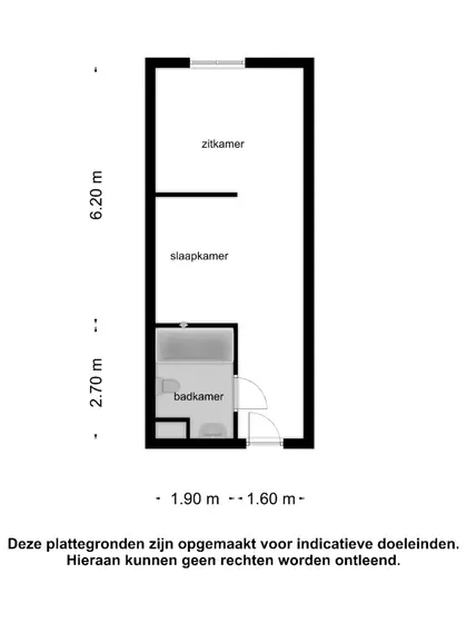 Plattegrond 1 van Domburgseweg 3 124