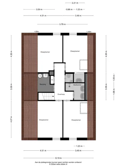 Plattegrond 2 van Margrietenlaan 22